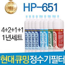 현대 큐밍 HP-751 고품질 정수기 필터 호환 전체 1년, 선택02_1년관리세트(4+2+1+1=8개)