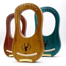 미니하프리라 켈틱하프 lyre mini harp music instrument kit 레버 마호가니 7 string harp veneer wood muzik 하프 40, 10톤 스타일 6