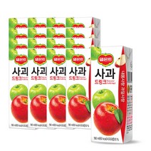 롯데칠성 델몬트 드링크 팩 사과 190ml x16팩