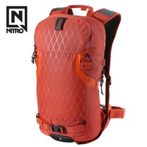 NITRO 스노우 보드 다용도 수납 멀티 14L 더블 백팩, 자수 오렌지 아이디어 (14l)
