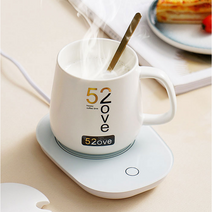 씨에카 머그워머 USB 컵워머 보온받침대 온도유지, 핑크(컵제공X)