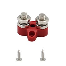 배전블록 bus bar terminal block battery power stud, m10 레드 더블 스터드