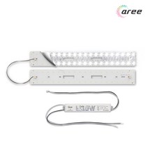 DIY 형광등 교체 방거실주방욕실등 조명 에센셜 LED 리폼 모듈 기판 세트, 주방욕실등모듈36W_FN-D(+자석6개), 주광색(하얀빛)