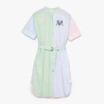 라코스테 셔츠원피스 여성 스트라이프 셔츠 원피스 혼합컬러 EF0999-52G C50