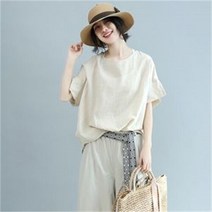 셀러허브 여성패션 [오노마] ONM S62020/완전루즈핏 마블라우스/박스블라우스/여름BL