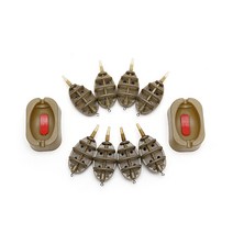 Y1UC Inline Method Carp Fishing Feeder 4 Feeders 15/20/25/35g 30/40/50/60g Mould Set, 2630, 1