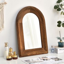 빈티지 원목 거울 분위기 깡패 거울 화장대 테이블 욕실 벽걸이 감성 거울, 빈티지 컬러