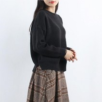 부드러운 소재 추운계절 필수템 기본 옆트임 니트티