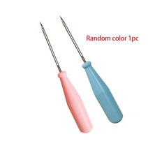 플라스틱 손잡이와 Awl 핸드 스티 처 바느질 도구 DIY 신발 수리 후크 가죽 액세서리 공예 용품 1 개, [01] 1pc hollow