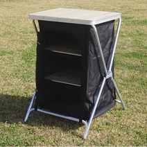 캠벨 폴더블 쉘프 테이블 프라임 감성 캠핑용 용품 수납 선반 메쉬 전용 파우치 포함