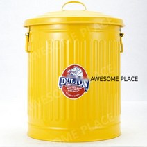 어썸플레이스 DULTON 금속 저장 물통 양철 쓰레기통 3.5L / 6L / 10L, 옐로우 3.5L