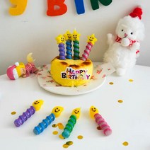 생일초 파티초 롱비비드일자초 별꽈배기 물방울꽈배기, 1개