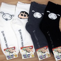 귀엽고 사랑스러운 짱구와 흰둥이 수면양말 정식라이센스