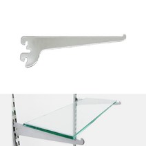 1줄 35피치 찬넬 유리평날개 150~550mm 찬넬선반 찬넬부속 벽선반 인테리어선반, 크롬