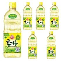 오뚜기 식용유 콩기름 900ml, 6개