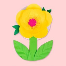 5인세트 봄꽃만들기 캠핑놀거리 미술놀이키트 어린이집 자연물, 2.핑크 꽃 합포장