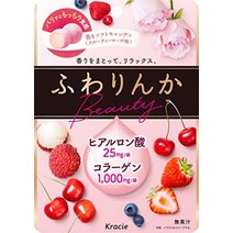 일본과자 직구 일본간식 캔디 쿠라시에 후와 린카 뷰티 프루티 로즈 맛 60g × 8 가방