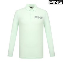 핑 핑(PING) 골프웨어 봄 민트 남성 로고 카라 긴팔 티셔츠 111B1TO009_MT