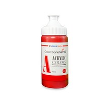 종이나라 칼라뱅크 비비드 220ml 아크릴물감 종이나라 빨강, 단품