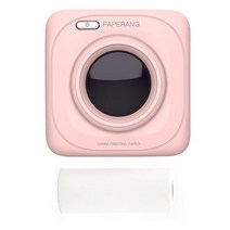 스마트폰 샤오미 포토 프린터 인화 핸드폰 휴대용 미니 xiaomi 원래 PAPERANG P1 포켓 미니 포토 프린터 20, 핑크 패키지 A