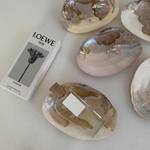 nordic ins 진주 쉘 트레이 웨딩 메이크업 욕실 보석 보관 트레이 악세사리 향수 코스메틱 장식 트레이 홈 장식, 056