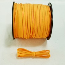 행복한다이세상 28가지 색상 3mm 샤무드끈 스웨이드끈 가죽끈 포장끈 세무끈, 4. 오렌지