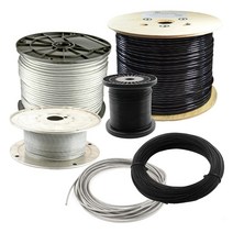 코팅 와이어 로프 줄 100M AC 스틸 PVC 1.2mm 1.6mm 2mm 2.4mm 3mm 4mm 5mm, 2.투명 코팅와이어 100M, 4mm, 1개
