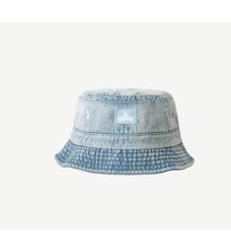 YoungMay 남녀 공용 데님 워싱 버킷햇 YM23905H