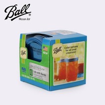 볼 메이슨 블루 와이드 뚜껑 밴드 6p세트, #상품#, #상품#