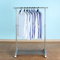 대성 정품(국산)이동식튼튼행거2단~4단행거 스탠드옷걸이 고정식행거 고정식옷걸이 행거, 06.이동식 선반행거 1단(그레이)