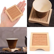 사각 나무티코스터 원목티코스터 잔받침 나무컵받침대