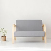 마켓비 BENWOOD 2인 소파 YC12AD 내추럴, 내추럴/라이트그레이 2470.4296