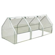 미니하우스비닐 투명 조립식 이동식 가정용 외부 겨울용 강화 PE 그린 하우스 소형 온실, 01 Auburn