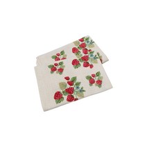 Countryitem 딸기 뜨개 테이블 매트, 단일사이즈
