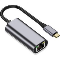 USB c타입 이더넷 어댑터 네트워크 카드 To RJ45 인터넷 케이블 북 호환 PC 윈도우 XP 7 8 10 LUX Android, Grey