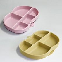 [마미스테이블] 식품용실리콘 호박 흡착식판(본체만) 유아 돌 아기 그릇 식기 이유식 용기, 호박식판 민트(본체만)