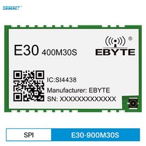 SI4438 433MHz 470MHz SMD 무선 RF 모듈 30dBm 거리 5.6Km CDSENET E30-400M30S(4438) 안테나 Interafce Stamp hole