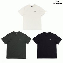 아이더 POP UNI 로고 라운드 티셔츠 블랙