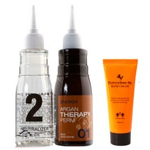 탄력있는 웨이브 아르간 테라피 파마약 펌 50ml+150ml 마유핸드크림증정