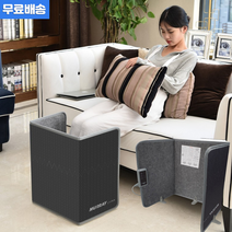 [오늘출발] 이로움 사무실 파티션히터 초절전히터 카본히터 무릎 발난로 회사원 캠핑 학생 독서실 보온 3면 파티션 전기히터 (극세사담요 증정)