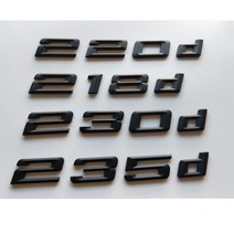 자동차 엠블럼 BMW 2 시리즈 E10 E6 F22 F23 F86 용 후면 번호 글자 배지 매트 218d 225d 230d, 4.225d