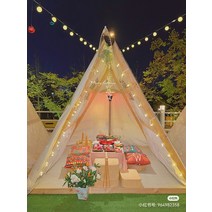 카페 레스토랑 북유럽스타일 INS 실내 실외 감성 텐트 야외 피크닉느낌 간이 이동식 좌석, 2.5x2.5m 탄화목+방수천