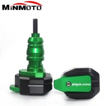 [해외]KAWASAKI Z650 NINJA 650 2017 2018 2019 오토바이 낙하 보호 프레임 슬라이더 페어링 가드 크래시 패드 프로텍터, 초록, 1개