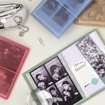 [아라] 네컷앨범 / 4x6 앨범 소형 포토북 인생네컷 사진 보관 바인더 포토이즌 하루필름, 4x6앨범 - 그린