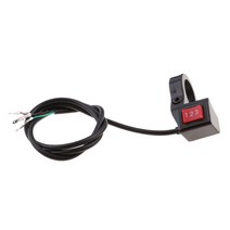 핸들 바 3 속도 위치 SPDT 스위치 오토바이 전기 자전거 스쿠터검정색 브러시리스 모터 컨트롤러, 한개옵션0