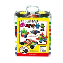 국민교육사 뉴꼬마중간사각블록_50pcs 토이맨 사각블럭 십자블럭 대형블럭 어린이집블럭 유아블럭, 본제품구매