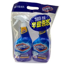 유한락스 곰팡이 제거제 500ml+500ml, 1개