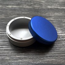 티타늄 EDC 자기 휴대용 방수 스토리지 박스 케이스 탱크 작은 방수 컨테이너 창고 건강 알약 의학 병, 03 Aluminum L blue