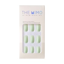 THEMIMO 더미모 말랑 착붙 네일팁 24tips 단색 컬러 붙이는네일팁 국내제작 인조손톱 풀팁, 더미모네일 52.파스텔그린민트, 1개