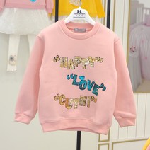 쁘띠앙팡 분당점_핑크기모티~트윈스팽글맨투맨_PCS72GTS83